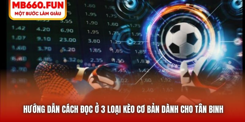 Hướng dẫn cách đọc ở 3 loại kèo cơ bản dành cho tân binh