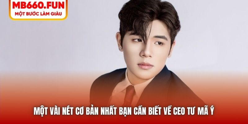 Một vài nét cơ bản nhất bạn cần biết về CEO Tư Mã Ý